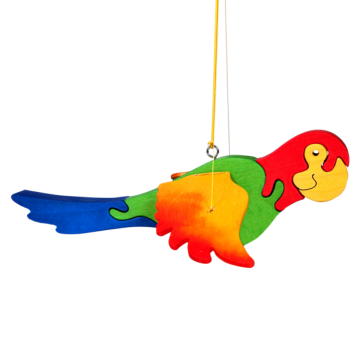 Lietajúca hračka na pružine Papagáj