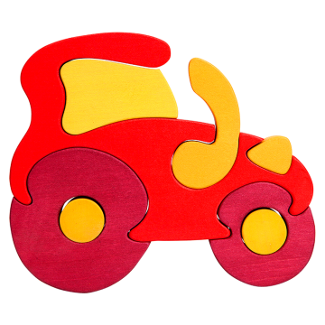 Doprava - Traktor - skladacie farmárske puzzle auto